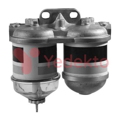 Mazot Filtresi Komple Çiftli Cam Alüminyum Fiat 640
